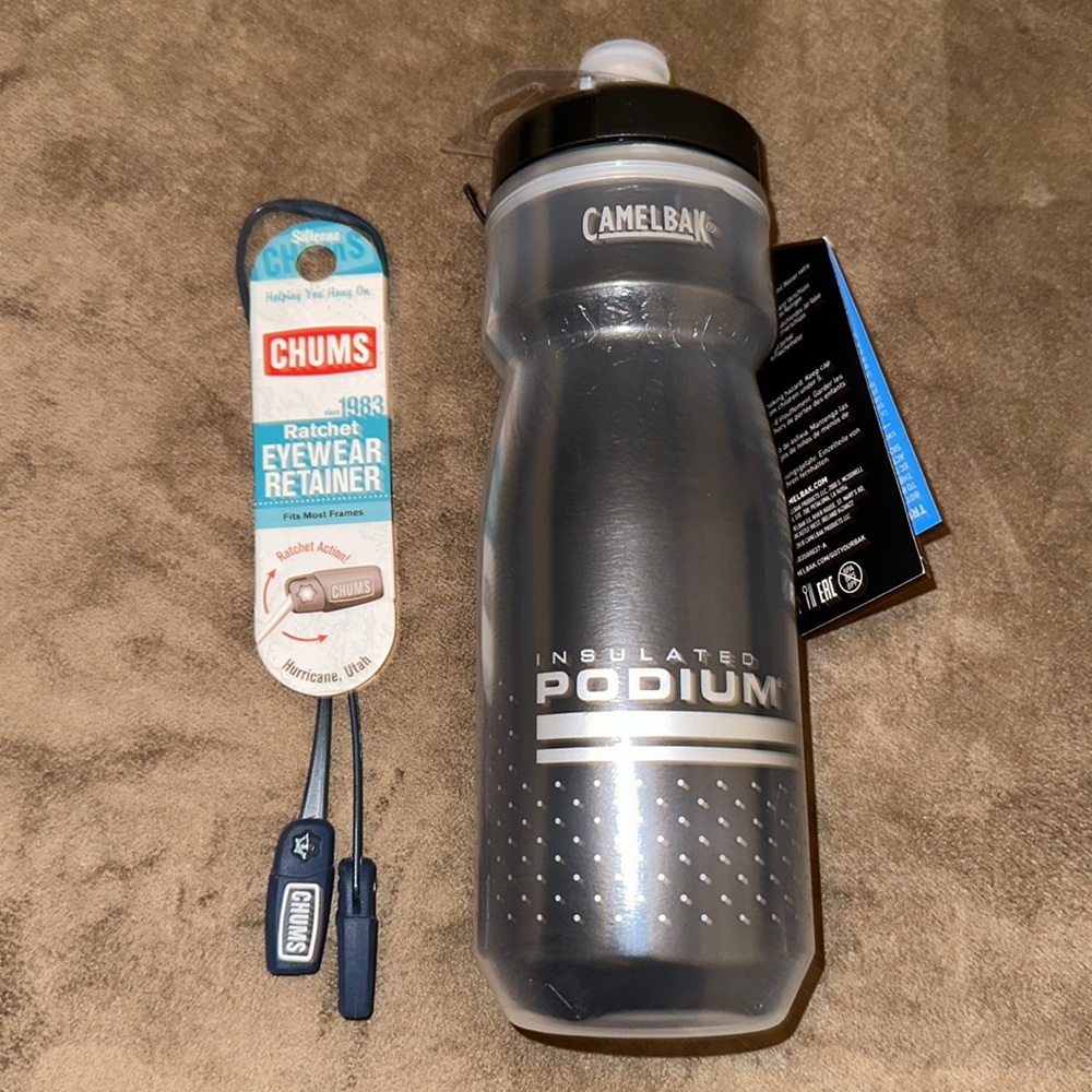 Camelback 21oz Podium Chill Insulated Bottle & Chums Ratchet Eyewear Retainer